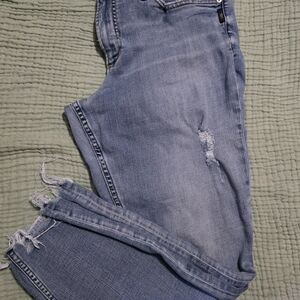 Silver Distressed Light Blue Women's Jeans